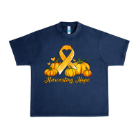 Navy childhood cancer awareness month harvesting hope Urban Heavy Tee - Jasminsmagicworld