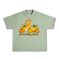 Oil Green childhood cancer awareness month harvesting hope Urban Heavy Tee - Jasminsmagicworld