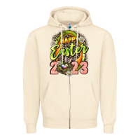 Sandshell Happy Easter 2023 Zipper Hoodie - LillyAllenDesigns