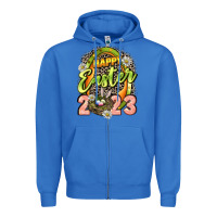 True Royal Happy Easter 2023 Zipper Hoodie - LillyAllenDesigns