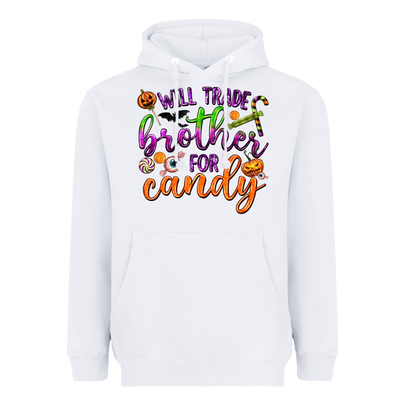 Will Trade Brother For Candy Heavyweight Hoodie by texasbilliewilder | Teevron