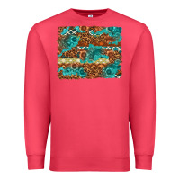 Cardinal Leopard and Aztec Background Western Premium Sweatshirt - texasbilliewilder
