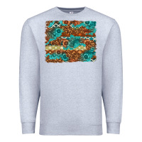 Heather Grey Leopard and Aztec Background Western Premium Sweatshirt - texasbilliewilder