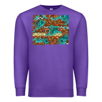 Purple Leopard and Aztec Background Western Premium Sweatshirt - texasbilliewilder