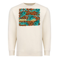 Sandshell Leopard and Aztec Background Western Premium Sweatshirt - texasbilliewilder