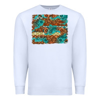 White Leopard and Aztec Background Western Premium Sweatshirt - texasbilliewilder
