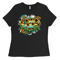 Black washingTon State Map Ladies Tee - RanaPortraitStore
