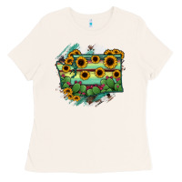 Bone washingTon State Map Ladies Tee - RanaPortraitStore