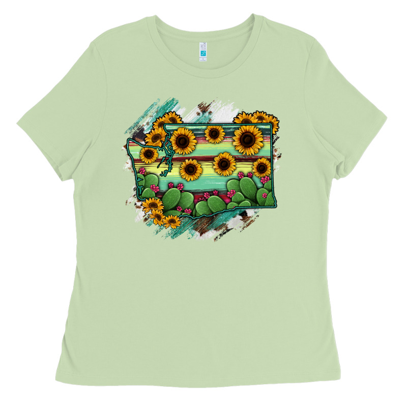 Washington State Map Ladies Tee by RanaPortraitStore | Teevron