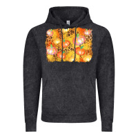Vintage Black fall pumpkin background Vintage Hoodie - AdoDesignShop