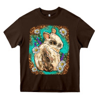 Chocolate Brown Western Rabbit Heavy Core Tee - Neo Western
