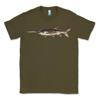 Army Green Paddlefish Illustrations, Classic Tee - LillyAllenDesigns
