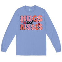 Colony Blue hugs and kisses Long Sleeve Tee - MaliasSmallBusiness