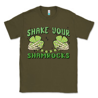 Army Green shake your shamrocks Classic Tee - MaliasSmallBusiness