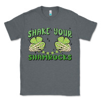 Charcoal Heather shake your shamrocks Classic Tee - MaliasSmallBusiness