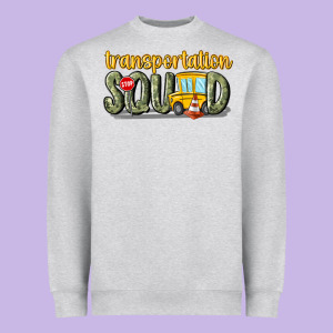 Transportation Squad Heavyweight Sweatshirt Designed By Maliassmallbusiness