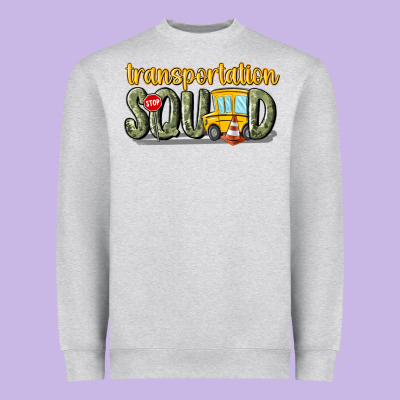 Transportation Squad Heavyweight Sweatshirt Designed By Maliassmallbusiness