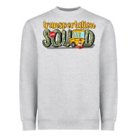 Heather Grey transportation squad Heavyweight Sweatshirt - MaliasSmallBusiness