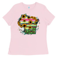 Bubblegum Pink Wisconsin State Map Ladies Tee - RanaPortraitStore