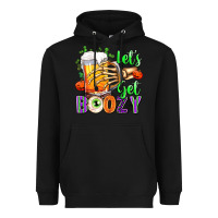 Black Lets Get Boozy Heavyweight Hoodie - texasbilliewilder