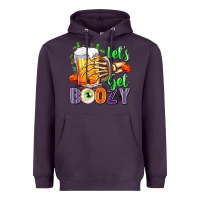 Plum Lets Get Boozy Heavyweight Hoodie - texasbilliewilder