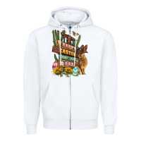 White Easter Day rodeo Zipper Hoodie - LillyAllenDesigns
