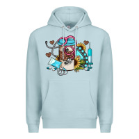 Blue Mist western sunflower gemstone nurse Premium Hoodie - JahusDesignShop