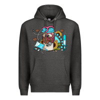 Charcoal Heather western sunflower gemstone nurse Premium Hoodie - JahusDesignShop