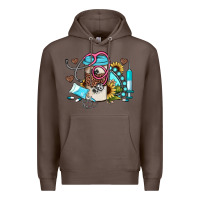 Coffee western sunflower gemstone nurse Premium Hoodie - JahusDesignShop