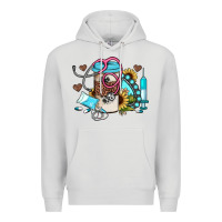 Dove Grey western sunflower gemstone nurse Premium Hoodie - JahusDesignShop