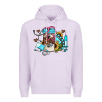 Lilac western sunflower gemstone nurse Premium Hoodie - JahusDesignShop