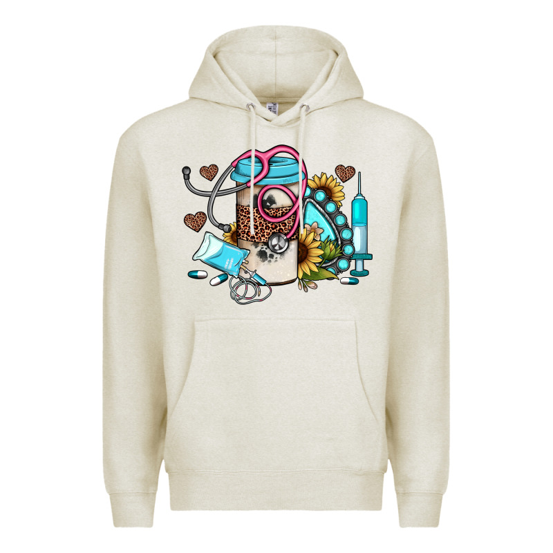 Western Sunflower Gemstone Nurse Premium Hoodie by JahusDesignShop | Teevron