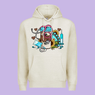 Western Sunflower Gemstone Nurse Premium Hoodie Designed By Jahusdesignshop
