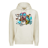 Oatmeal Heather western sunflower gemstone nurse Premium Hoodie - JahusDesignShop