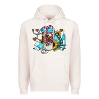 Pale Pink western sunflower gemstone nurse Premium Hoodie - JahusDesignShop