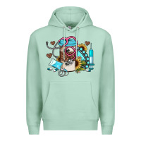 Seafoam western sunflower gemstone nurse Premium Hoodie - JahusDesignShop
