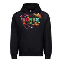Black Cinco de mayo Nurse Urban Hoodie - FaDigitalArtStudio