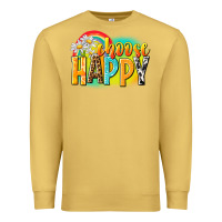 Antique Gold Choose happy Premium Sweatshirt - NancyCooperArtShop
