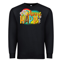 Black Choose happy Premium Sweatshirt - NancyCooperArtShop