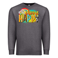Charcoal Heather Choose happy Premium Sweatshirt - NancyCooperArtShop