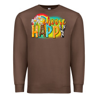 Chestnut Choose happy Premium Sweatshirt - NancyCooperArtShop