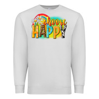 Dove Grey Choose happy Premium Sweatshirt - NancyCooperArtShop