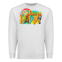 Oatmeal Heather Choose happy Premium Sweatshirt - NancyCooperArtShop