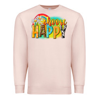 Pale Pink Choose happy Premium Sweatshirt - NancyCooperArtShop