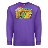 Purple Choose happy Premium Sweatshirt - NancyCooperArtShop