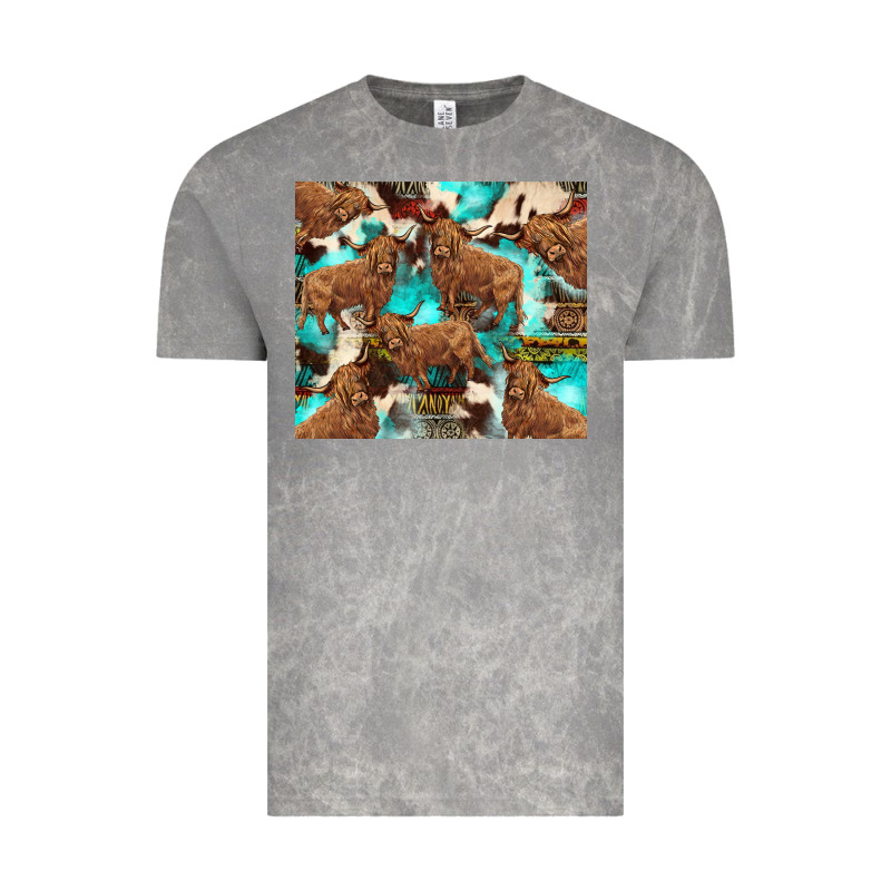 Astec Cowhide Highlands Cow Vintage Tee by BarkalooDesign | Teevron