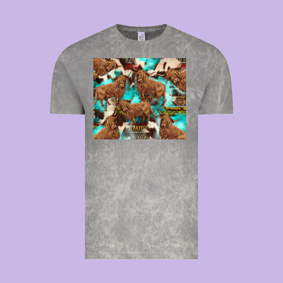 Astec Cowhide Highlands Cow Vintage Tee Designed By Barkaloodesign