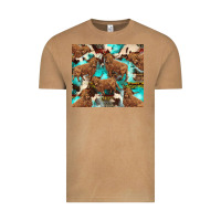 Vintage Camel astec cowhide highlands cow Vintage Tee - BarkalooDesign