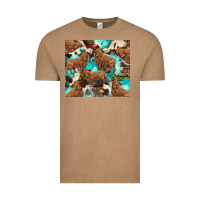 Vintage Coffee astec cowhide highlands cow Vintage Tee - BarkalooDesign