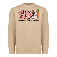 Mushroom peace love easter Heavyweight Sweatshirt - MaliasSmallBusiness